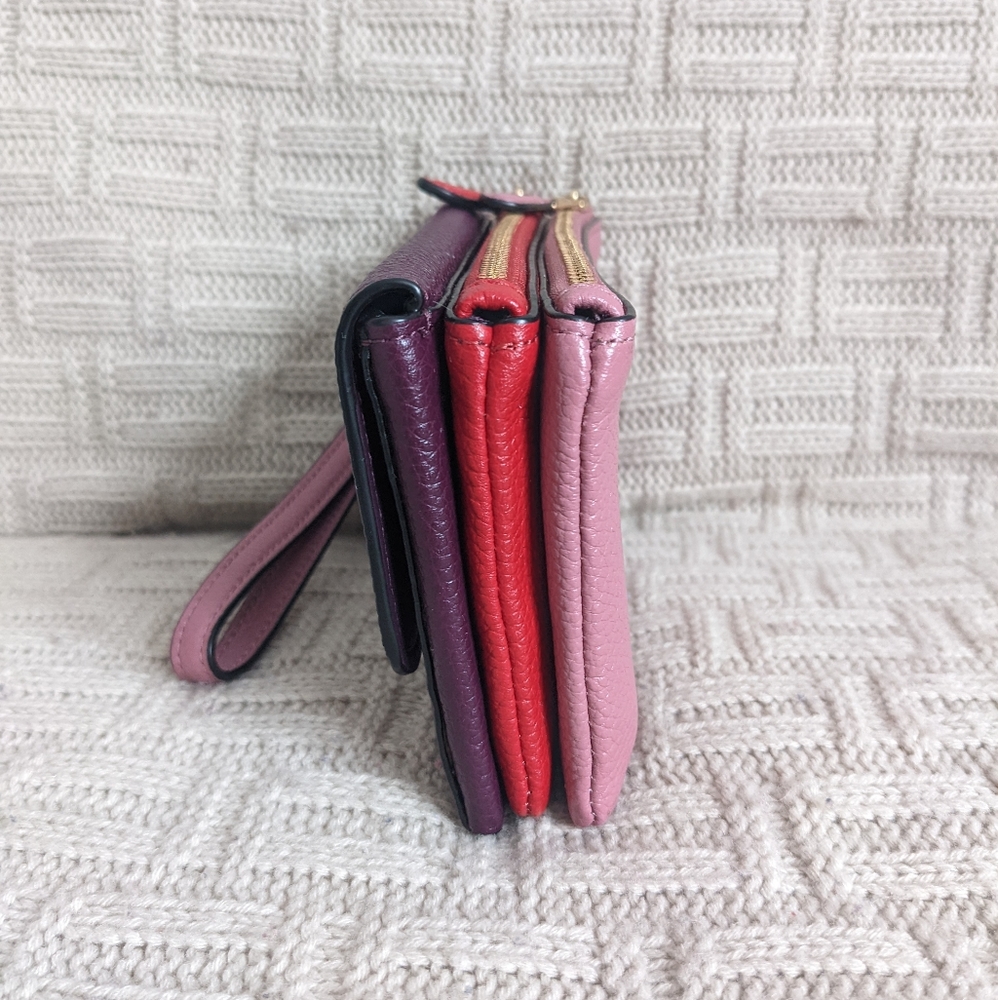 SOLD - Coach Small Triple Wristlet in Colorblock - EUC - Picture 4 of 15